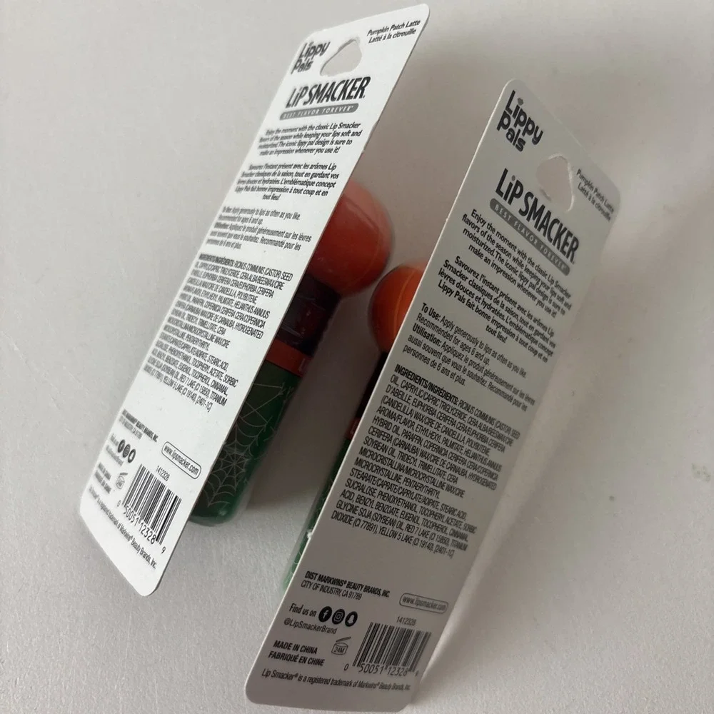 2 Pack Lip Smacker Best Flavor Forever Lippy Pals Pumpkin Patch Latte 0.14oz